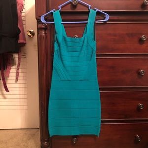 Teal bodycon dress
